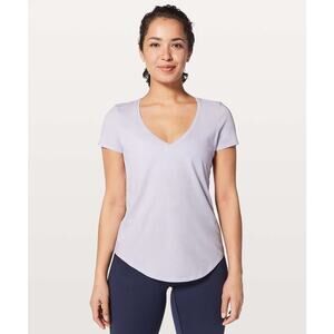 Lululemon Love Tee V in Serene Blue Size 6/8